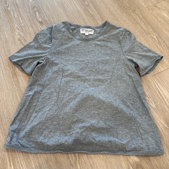 NWOT Derek Lam 10 Crosby Button Back Short Sleeve Tee - Picture 1 of 3